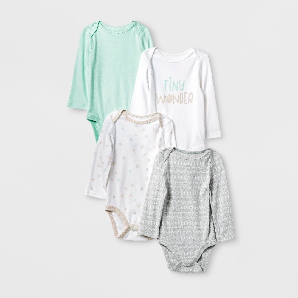 NWT 4 Long Sleeve Onesies
